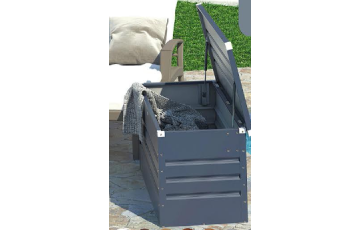 Coffre de jardin Chalet-jardin Jardin Metal - 400 L Gris Anthracite