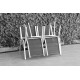 Salon de jardin AVALON 4 personnes HEVEA en aluminium et textilène