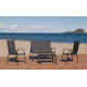 Salon de jardin AVALON 4 personnes HEVEA en aluminium et HPL