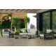 Salon de jardin COSMOS 4 personnes HEVEA en aluminium et Dralon