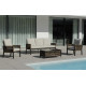 Salon de jardin HAVANA 5 personnes HEVEA en aluminium et corde