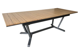 Table extensible Darwin ProLoisirs 8/12 personnes en aluminium