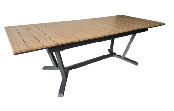 Table extensible Darwin ProLoisirs 8/12 personnes en aluminium