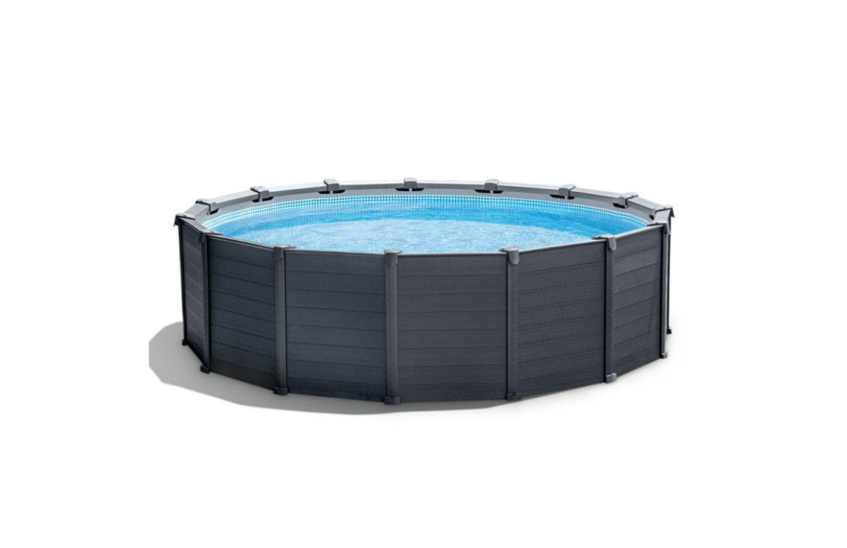 Piscine tubulaire ronde INTEX Graphite 4,78x1,24m