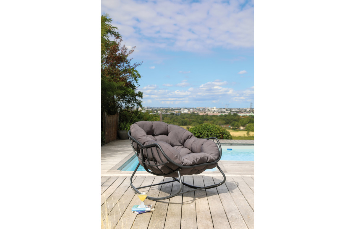 Rocking Chair Royal II Alizé en acier