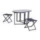 Salon de jardin design bas Balcon ProLoisirs pliant 2/4 personnes en aluminium