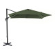 Parasol de jardin carré déporté inclinable 250X250 en aluminium et polyester - Alizé