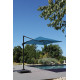 Parasol de jardin carré déporté inclinable 250X250 en aluminium et polyester - Alizé