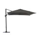 Parasol de jardin carré déporté inclinable 300X300 en aluminium et polyester - Alizé