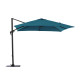 Parasol de jardin rectangulaire déporté inclinable 300X400 en aluminium et polyester - Alizé