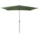 Parasol de jardin rectangulaire inclinable 300X200 déperlant en aluminium et polyester - Alizé