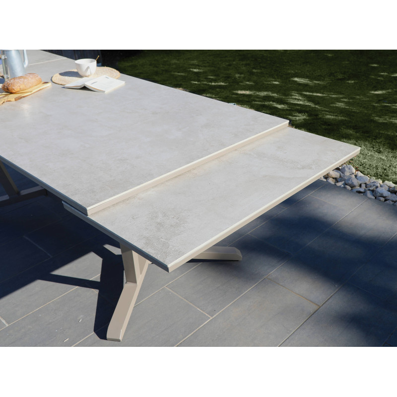 Table de jardin extensible 140/200 x 140 cm Genes - Proloisirs