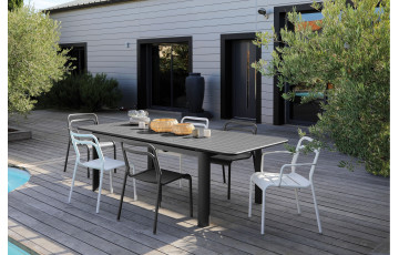 Table extensible Eos ProLoisirs 8/12 personnes en aluminium