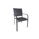 Fauteuil Elegance ProLoisirs empilable en aluminium