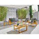 Salon de jardin bas Tonio ProLoisirs 2/3 personnes en aluminium