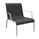 Fauteuil Lounge Cauro Océo empilable en aluminium