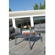 Salon de jardin design bas Moss Océo 5/6 personnes en aluminium