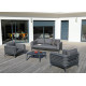 Salon de jardin design bas Moss Océo 5/6 personnes en aluminium