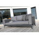 Salon de jardin design bas Moss Océo 5/6 personnes en aluminium