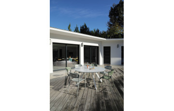 Table extensible Seven Océo 8 personnes en aluminium