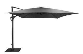 Parasol déporté 3X3 Elios Océo déperlant en aluminium et Novasun 280gr UV50+