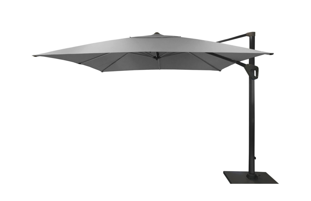 Parasol déporté 4 x 3 m inclinable avec 4 dalles lestées | Mobeventpro