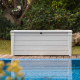 Coffre piscine Keter Résine - Pool Box - 455 L - Blanc