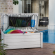 Coffre piscine Keter Résine - Pool Box - 455 L - Blanc