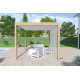 Pergola bioclimatique autoportée Ombréa en aluminium 3x4 M