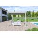 Pergola bioclimatique autoportée Ombréa en aluminium 3x4 M