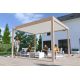 Pergola bioclimatique autoportée Ombréa en aluminium 3x4 M