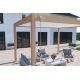 Pergola bioclimatique autoportée Ombréa en aluminium 3x4 M