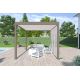 Pergola bioclimatique autoportée Ombréa en aluminium 3x4 M