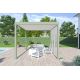 Pergola bioclimatique autoportée Ombréa en aluminium 3x4 M