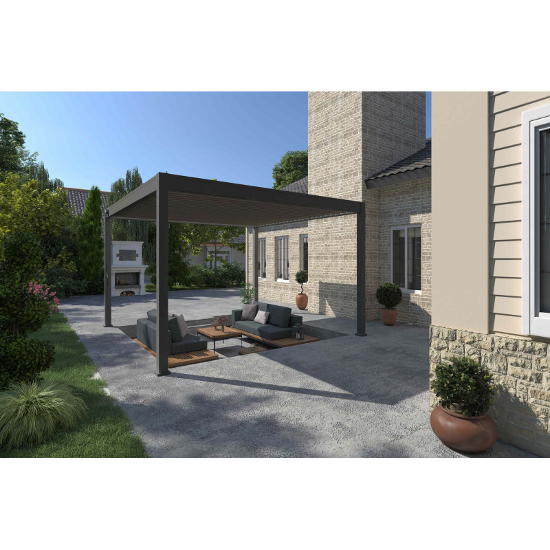 Store latéral pour Pergola Bioclimatique Ombréa® - 3 mètres