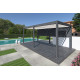 Pergola bioclimatique autoportée Ombréa en aluminium 3x6 M