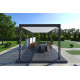 Pergola bioclimatique autoportée Ombréa en aluminium 3x6 M