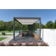 Pergola bioclimatique autoportée Ombréa en aluminium 3x6 M