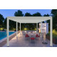 Pergola bioclimatique autoportée Ombréa en aluminium 4x6 M