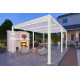 Pergola bioclimatique autoportée Ombréa en aluminium 4x6 M