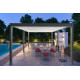 Pergola bioclimatique autoportée Ombréa en aluminium 4x6 M