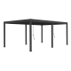 Pergola bioclimatique autoportée Ombréa en aluminium 4x6 M