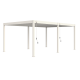 Pergola bioclimatique autoportée Ombréa en aluminium 4x6 M