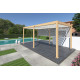 Pergola bioclimatique autoportée Ombréa en aluminium 3x6 M