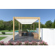 Pergola bioclimatique autoportée Ombréa en aluminium 3x6 M