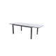 Ensemble table extensible en verre Fidji et fauteuils de jardin Lavezzi en aluminium anthracite 10 personnes - Essenciel Green