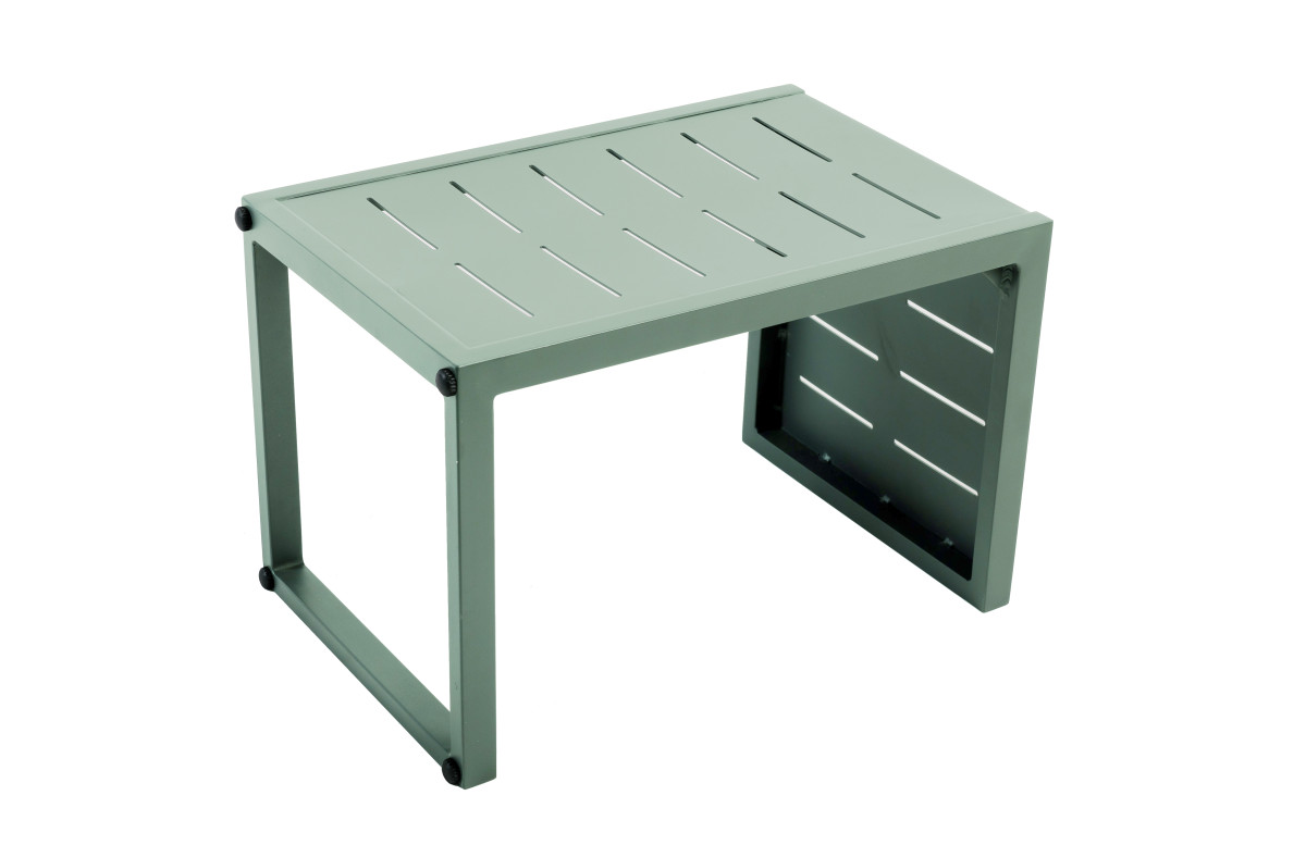 Table basse appoint 2 positions Inari en aluminium - Essenciel Green