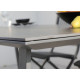 Table de jardin en aluminium et céramique 8 personnes - CASPAR graphite - Alizé