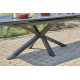 Table de jardin à rallonge automatique CAICOS en aluminium DCB GARDEN Gris Anthracite