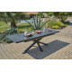 Table de jardin à rallonge automatique CAICOS en aluminium DCB GARDEN Gris Anthracite